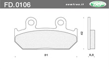 Carica l&#39;immagine nel visualizzatore di Gallery, PASTIGLIE ANT.HONDA NTV 600 REVERE 8891