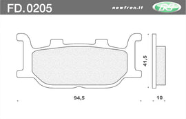 PASTIGLIE FRENO YAMAHA MAJESTY 250