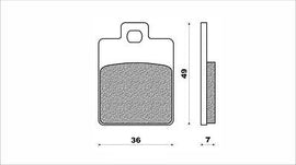 PASTIGLIE FRENO SCOOTER ELITE