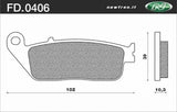 PASTIGLIE FRENO ANT. SPORT NEWFREN KYMCO MY ROAD 700 2009> X CITING 500 I 2006-2008 X CITING 500 2005> YAMAHA X-MAX 125 2010-2012