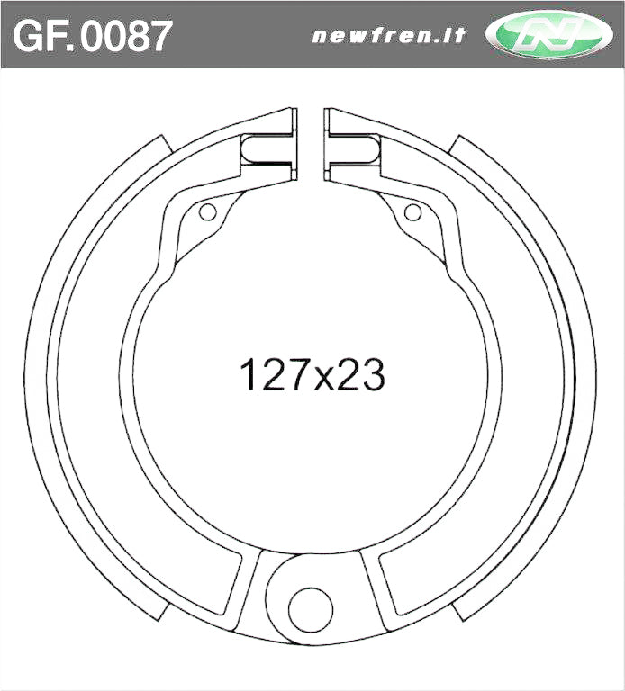 COPPIA GANASCE FRENO POST VESPA 125-150
