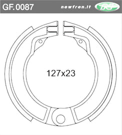 COPPIA GANASCE FRENO POST VESPA 125-150