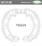 COPPIA GANASCE FRENO VESPA PX 125-150