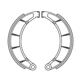 GF0179 - SERIE GANASCE FRENO ANTERIORI V 7 SPECIAL 700 1969<1971