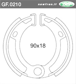 GANASCE FRENO MALAGUTI GRIZZLY 50