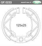COPPIA GANASCE FRENO POSTERIORE NEWFREN APRILIA TUAREG 125 1984>1985 RX 250 1986 > ETX 125 1985>1997