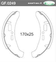 Carica l&#39;immagine nel visualizzatore di Gallery, COPPIA GANASCE FRENO POST VESPA COSA