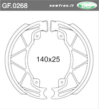 Carica l&#39;immagine nel visualizzatore di Gallery, GANASCE FRENO POSTERIORI PIAGGIO LIBERTY