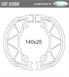 GANASCE FRENO POSTERIORI PIAGGIO LIBERTY