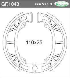 GANASCE FRENO POST KYMCO AGILITY 50
