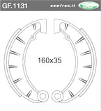 COPPIA GANASCE FRENO ANTERIORI E POSTERIORI NEWFREN JAWA 125-175-250-350