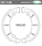 COPPIA GANASCE FRENO POSTERIORI NEWFREN KAWASAKI KH 250 1977>1980 KH A3-5 400 1976>1978