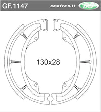 Carica l&#39;immagine nel visualizzatore di Gallery, GANASCE FRENO HYOSUNG GV250 02