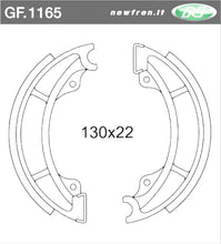 Carica l&#39;immagine nel visualizzatore di Gallery, GANASCE FRENO SUZUKI RM 125-250-500 84