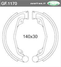 Carica l&#39;immagine nel visualizzatore di Gallery, GANASCE FRENO HONDA CB 175 DAL 1974&gt;