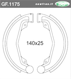 GANASCE FRENO HONDA XL 250 78>