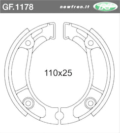 GANASCE FRENO HONDA CR 125 76>