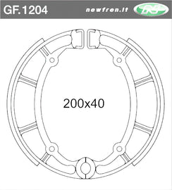 GANASCE FRENO YAMAHA 535 VIRAGO 87