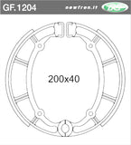 COPPIA GANASCE FRENO POSTERIORE NEWFREN YAMAHA 535 VIRAGO 1987>2001 XVS DRAG STAR 650 1997>2004