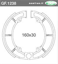 Carica l&#39;immagine nel visualizzatore di Gallery, GANASCE FRENO KAWASAKI Z400-440 79