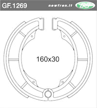 Carica l&#39;immagine nel visualizzatore di Gallery, GANASCE FRENO SUZUKI DR 750 BIG