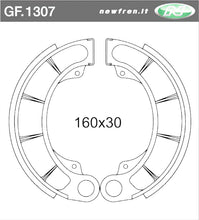 Carica l&#39;immagine nel visualizzatore di Gallery, GANASCE FRENO POST. HONDA PANTHEON 125