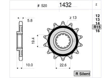 Carica l&#39;immagine nel visualizzatore di Gallery, PIGNONE Z14 SUZUKI 250