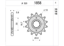 Carica l&#39;immagine nel visualizzatore di Gallery, PIGNONE OGNIB. Z13 SUZUKI-KAWA PASSO 520