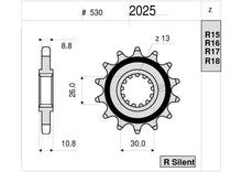 Carica l&#39;immagine nel visualizzatore di Gallery, PIGNONE OGNIB. Z17 YAMAHA PASSO 530