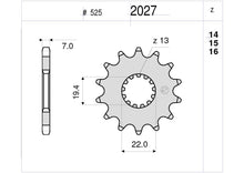Carica l&#39;immagine nel visualizzatore di Gallery, PIGNONE Z14 SUZUKI
