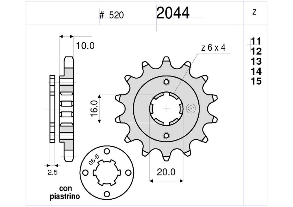 PIGNONE Z14 RAPTOR 125 0407
