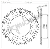 365013042 - CORONA 42 DENTI PASSO 520 XT 600 Z 4V 1987