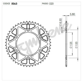 CORONA Z48 PASSO 520 CRF 450 R 09-18