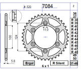 CORONA PASSO 520 48 DENTI SS 600-750