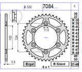 CORONA 38 DENTI MONSTER 600CC>1000CC