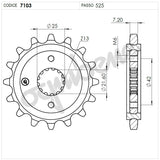 PIGNONE 17 DENTI PASSO 525 ZX-10 R NINJA 1000