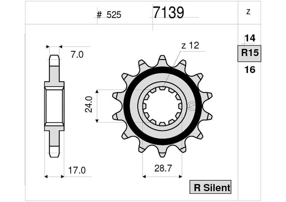 PIGNONE CB 600 F HORNET 20032006