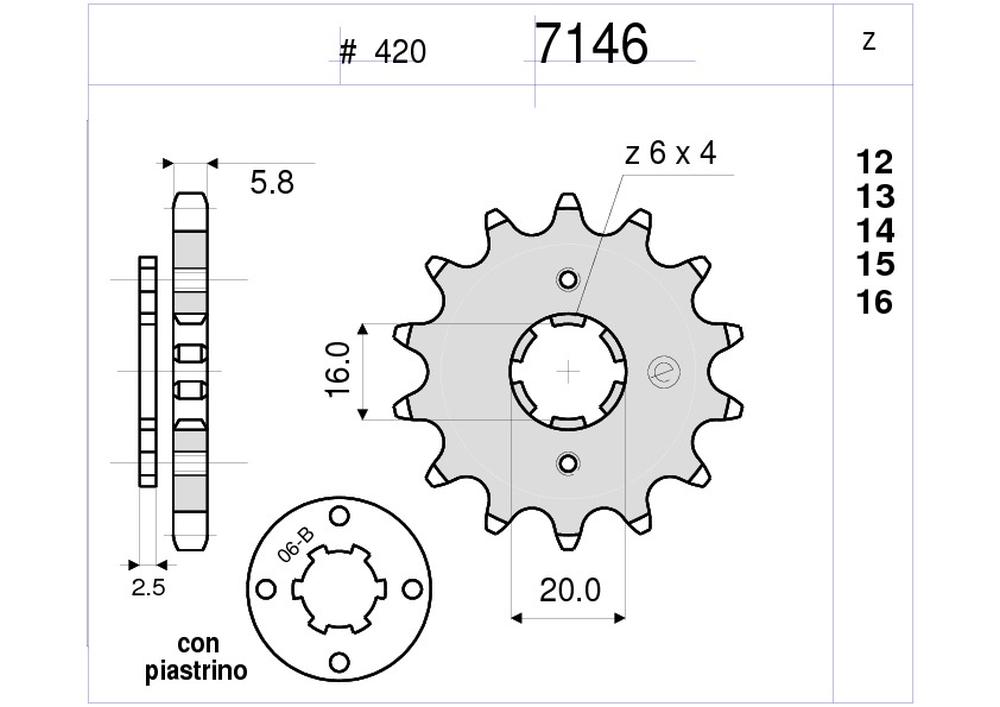 PIGNONE PROF. HONDA 80 CR