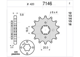 PIGNONE PROF. HONDA 80 CR