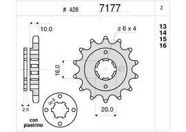 PIGNONE PROF. GZ 125 MARAUDER 1998-2011