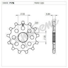 Carica l&#39;immagine nel visualizzatore di Gallery, PIGNONE Z13 PASSO 520 YZ F-WR F/R/X 250