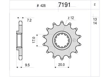 Carica l&#39;immagine nel visualizzatore di Gallery, PIGNONE KTM SX 85 2004-2017