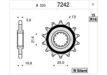 Carica l&#39;immagine nel visualizzatore di Gallery, PIGNONE PROF. HONDA