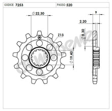 Carica l&#39;immagine nel visualizzatore di Gallery, PIGNONE Z13 PASSO 428 RM-Z 250 L3/L4/ L5