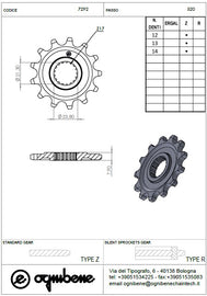 PIGNONE PROF. HONDA CRF 250 R 2018