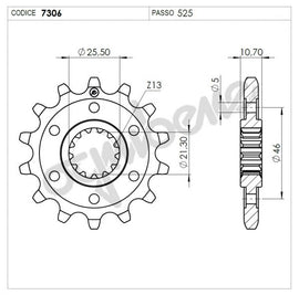 PIGNONE Z15 PASSO 525 TRK 502 17-
