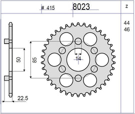 CORONA ACCIAIO # 415 Z 46