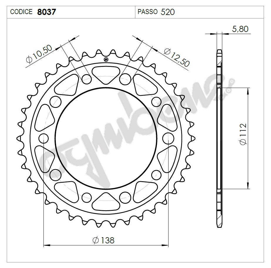 CORONA Z38 PASSO 520 X-ADV 750 DCT 17>21