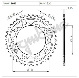 CORONA Z38 PASSO 520 X-ADV 750 DCT 17>21