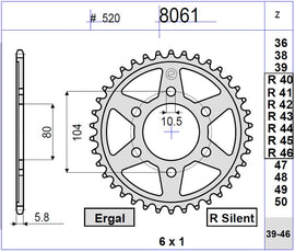 CORONA OGNIB. Z46 KAWASAKI PASSO 520